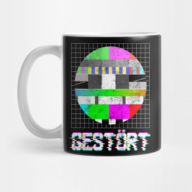 Disturbed Test pattern TV Retro Television by The Agile Store